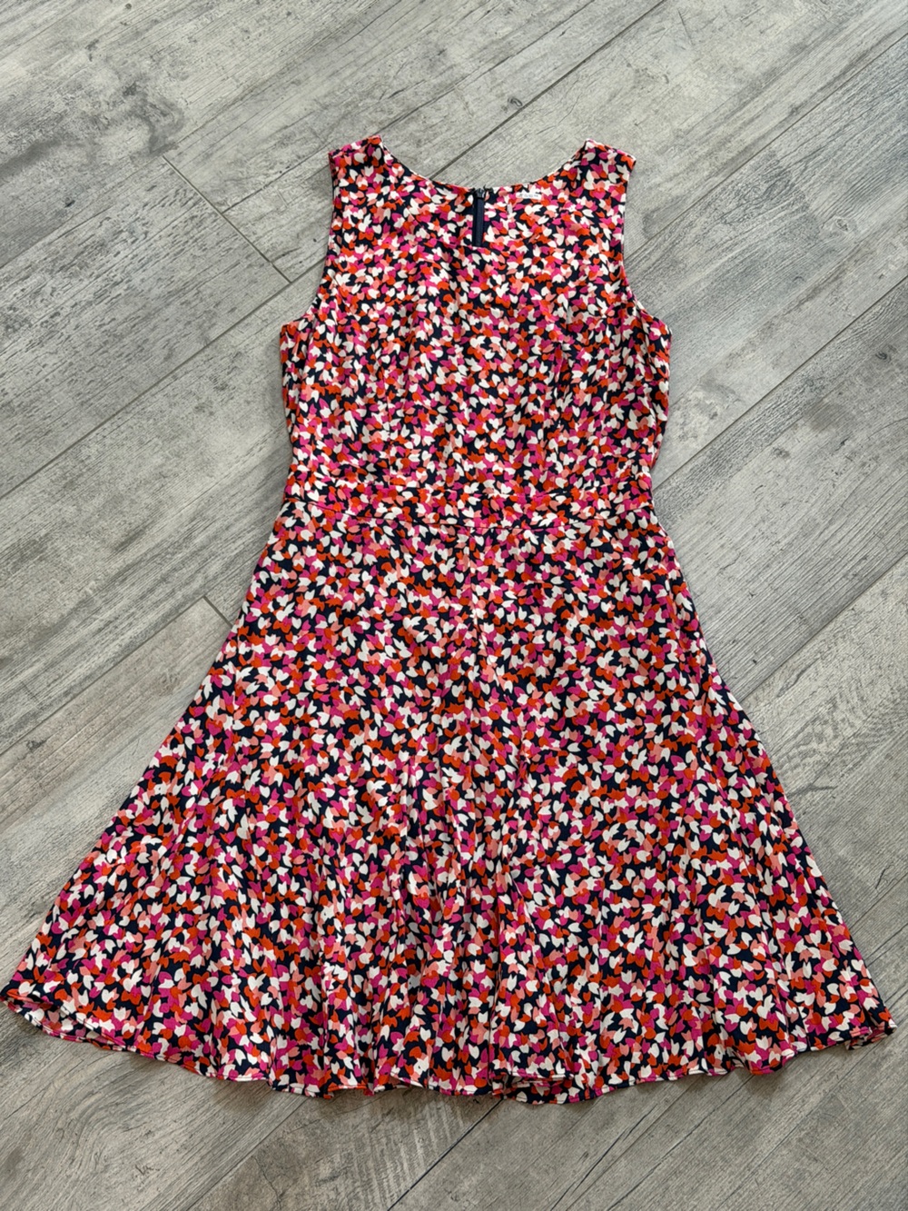 Diane Von Furstenberg Summer Fit&Flare Colorful Heart Wedding Guest Mini Dress